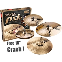 Paiste PST8 Reflector Medium Set + 18" Crash