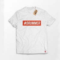 #Drummer koszulka biała