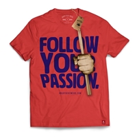 Follow Your Passion koszulka czerwona